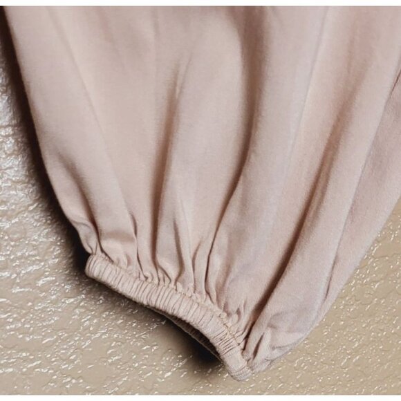 Pinch Womens Blush Pink Ruffled Long Sleeve Peasant Dress Top Size M - Picture 4 of 10